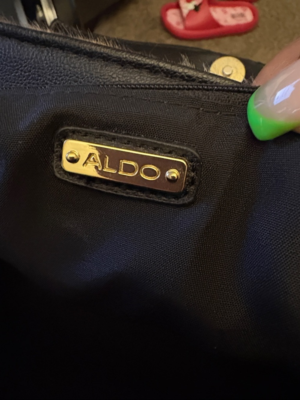 Aldo Leopard Print Satchel Handbag with Black Tassel - Picture 9 of 10